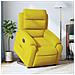 Poltrona Alzapersona Reclinabile Elettrica Gialla in Velluto - Foto miniatura 2