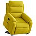Poltrona Alzapersona Reclinabile Elettrica Gialla in Velluto - Foto miniatura 3