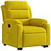Poltrona Alzapersona Reclinabile Elettrica Gialla in Velluto - Foto miniatura 4