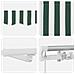 Tenda Retrattile Manuale  con LED Verde e Bianco 450x350 cm, Tessuto di Ricambio per Tenda  per Struttura 4.5x3.5 m Verde e Bianco - Foto miniatura 9