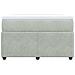 Giroletto a Molle con Materasso Grigio Chiaro 120x200cm Velluto - Foto miniatura 4
