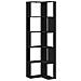 Scaffale angolare  a 5 ripiani in rovere nero 50x50x179 cm in legno ingegnerizzato - Foto miniatura 1