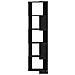 Scaffale angolare  a 5 ripiani in rovere nero 50x50x179 cm in legno ingegnerizzato - Foto miniatura 5