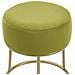 Sgabello Delco Velluto Verde Lime - Foto miniatura 3
