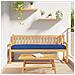 Cuscino per panchina Blu Reale 200x40x8 cm in Tessuto Oxford - Foto miniatura 2