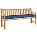 Cuscino per panchina Blu Reale 200x40x8 cm in Tessuto Oxford - Foto miniatura 3