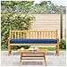 Cuscino per panchina Blu Reale 200x40x8 cm in Tessuto Oxford - Foto miniatura 4