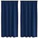 Tende con tende 2 pcs Blu scuro Poliestere - Foto miniatura 1