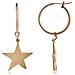 Orecchino A Cerchio E Pendente A Stella In Oro - Foto miniatura 1