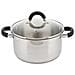 KH-4341 Pentola moderna in acciaio inox con coperchio 14 cm - Foto miniatura 1