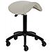 sgabello parrucchiere D032 grigio-beige - Foto miniatura 1