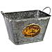 Cestino In Metallo Con Manici 26,5x17,5x15,5 B19x13 - Foto miniatura 1