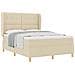 Letto con molle e materasso Grigio Scuro 90x190 cm Tessuto - Foto miniatura 1