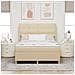 Letto con molle e materasso Grigio Scuro 90x190 cm Tessuto - Foto miniatura 3