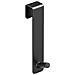Set 6 Ganci Sopraporta — Installazione Senza Fori, Design Inclinato Con Bordi Arrotondati, Nero, Compatibile Con Porte In Vetro E In Legno - Foto miniatura 2