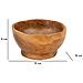 Ciotola Svuotatasche Butot In Teak Riciclato Ø 15x8 Cm — Pezzo Unico - Foto miniatura 8