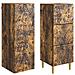 Set di armadi 2 pcs Rovere Fumo 33 x 34,5 x 90 cm - Foto miniatura 3