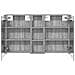 Set di Armadi da Bagno con porta 3 pcs 100 x 10,5 x 60,5 cm - Foto miniatura 7