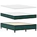 Letto a molle con materasso Verde Scuro 140 x 200 cm Velluto - Foto miniatura 5