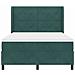 Letto a molle con materasso Verde Scuro 140 x 200 cm Velluto - Foto miniatura 7
