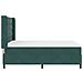 Letto a molle con materasso Verde Scuro 140 x 200 cm Velluto - Foto miniatura 8