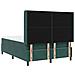 Letto a molle con materasso Verde Scuro 140 x 200 cm Velluto - Foto miniatura 9