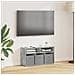 Lowboard con cassetto Grigio cemento 72 x 22,5 x 38 cm - Foto miniatura 2