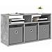 Lowboard con cassetto Grigio cemento 72 x 22,5 x 38 cm - Foto miniatura 3