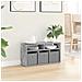 Lowboard con cassetto Grigio cemento 72 x 22,5 x 38 cm - Foto miniatura 4