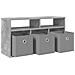 Lowboard con cassetto Grigio cemento 72 x 22,5 x 38 cm - Foto miniatura 5