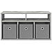 Lowboard con cassetto Grigio cemento 72 x 22,5 x 38 cm - Foto miniatura 6