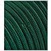 Cavo Elettrico Tondo Rivestito In Tessuto Colorato Verde Petrolio 10 Metri 2x0,75 Rotondo Per Lampadari, Lampade, Abat Jour, Design. Made In Italy! - Foto miniatura 1
