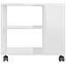 Tavolino da Salotto Bianco Lucido 70x35x55 cm Legno Multistrato - Foto miniatura 4