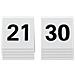 Segnaposto In Acrilico Rigido Numeri Da 21 A 30 Bianco Set Da 10 Pezzi - Tn-21-30-wt - Foto miniatura 1