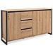 Credenza Madia Moderna Quercia Con Cassetti Stile Urban Cm 160 X40 X 88 H - Foto miniatura 1