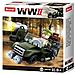 Sl07123 Wwii - Set Da Gioco Per Fuoristrada (91 Pezzi) [ b0678b] , Blocchi Di Bloccaggio, Soldati, Con Personaggio Di Gioco, Army Wwii - Foto miniatura 2