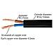 Filo Elettrico 2 Nucleo Nero Piano Del Pvc Rete Cavo Elettrico Di Rame Filo Ad Alta Temperatura Resistance 2 X 075 Mm Cavo Di Alimentazione Doppia Con Letti Singoli - 10 Metro Cut Lunghezza Flessibile Pond Cavo - Foto miniatura 2
