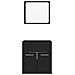 Set Mobili Da Bagno 2 Pz Nero In Truciolato - Foto miniatura 7