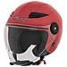 Jet Moto City Casco Certificato Ece 22-05 Doppia Visiera Scooter Rosso L - Foto miniatura 7