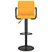Sgabello Da Bar Giallo Senape In Tessuto - Foto miniatura 3