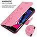 Cadorabo Custodia Compatibile Con Apple Iphone 7 / 7s / 8 / Se 2020 In Rosa Fiore - Coperchio Protettivo In Design Floreale Con Chiusura Magnetica, Funzione Stand E Slot Per Carte - Foto miniatura 4