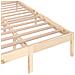 Telaio Letto in Legno Massello di Pino 120x200 cm - Foto miniatura 8