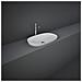 Lavabo Incasso Ovale Allungato Senza Foro 60x36 Cm, Bianco - Foto miniatura 3