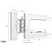 Parete Attrezzata Danilo, Set Salotto Porta Tv A 4 Ante, Mobile Soggiorno Multiuso, 100% Made In Italy, Cm 280x30h180, Bianco Lucido E Acero - Foto miniatura 3