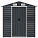 Capanno Da Giardino Antracite 191x810x198 Cm In Acciaio Zincato - Foto miniatura 8