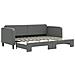Divano Letto Con Letto Estraibile Grigio Scuro 80x200 Tessuto - Foto miniatura 2