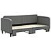 Divano Letto Con Letto Estraibile Grigio Scuro 80x200 Tessuto - Foto miniatura 3