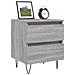 Comodini 2pz Grigio Sonoma 40x35x50 Cm In Legno Multistrato - Foto miniatura 3