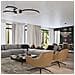 Sollux Lighting Lampadario Rio 2 55/78 Nero Led 4000k Th. 212 - Moderno Lampadario Nero 150x78x78 Cm - Foto miniatura 1