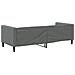Letto Da Giorno Grigio Scuro 80x200 Cm In Tessuto - Foto miniatura 4